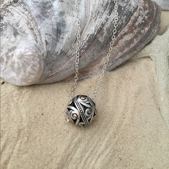 FINAL 💋Ball Necklace, Simply/Elegant Filigree - Picture 6 of 8